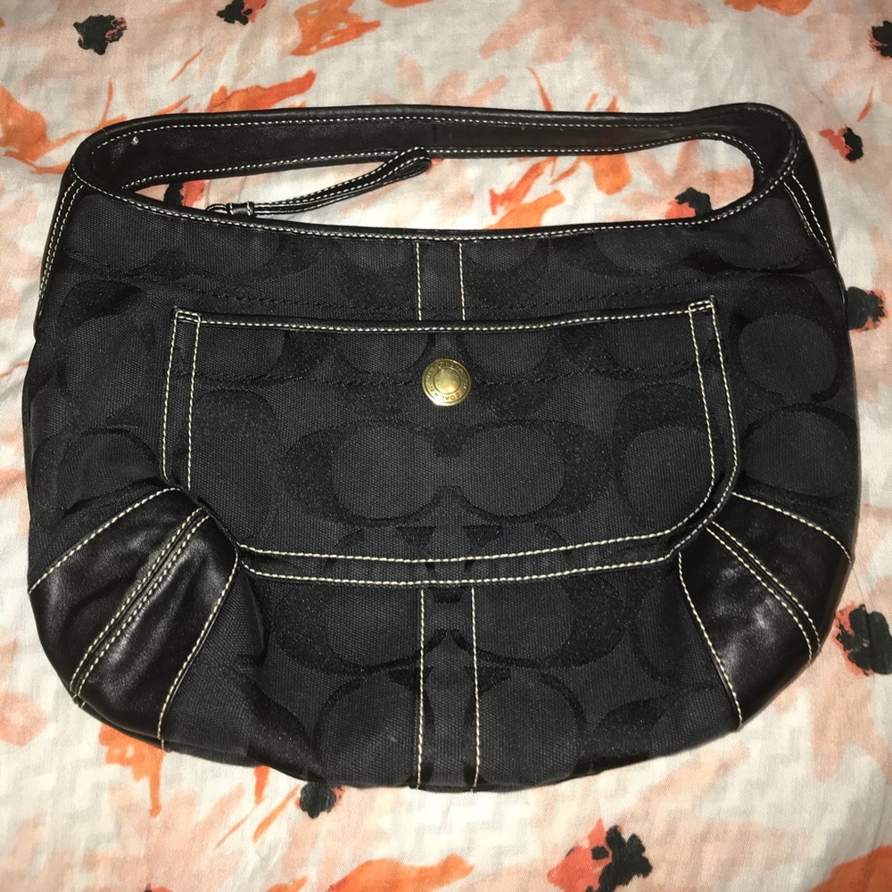 Coach Black Canvas Bag